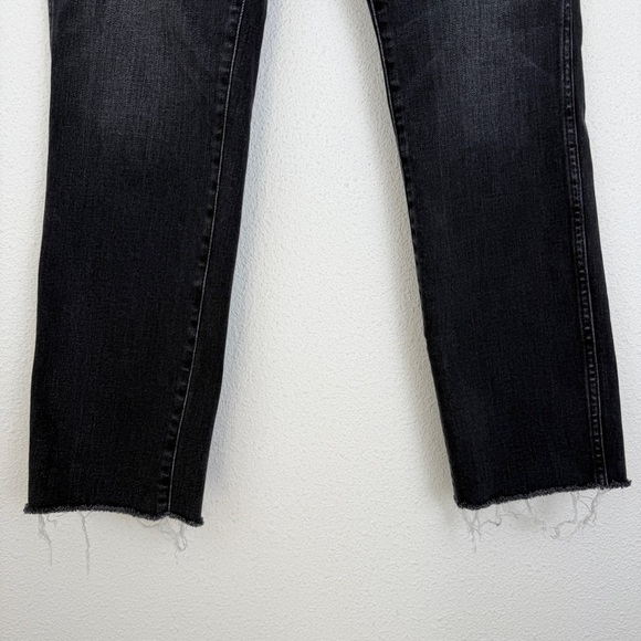 J. Crew Denim 9” Vintage Straight Charcoal Jeans Denim 28 Raw Hem - Picture 3 of 8